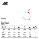 Anzuelo Inline JK LHIS-2 (#2 / 19.8 kg / 10uds)